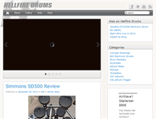 Tablet Screenshot of hellfiredrums.com